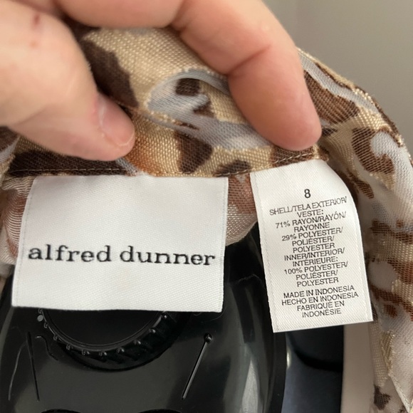 Alfred Dunner Safari Dress Top Size 8 - Picture 4 of 6